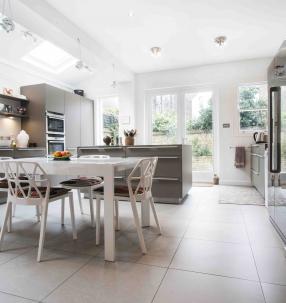 Full length view of Kitchen and Dining Area