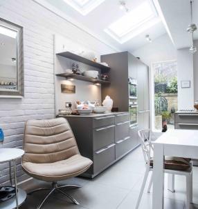 View of Kitchen with rooflight's above